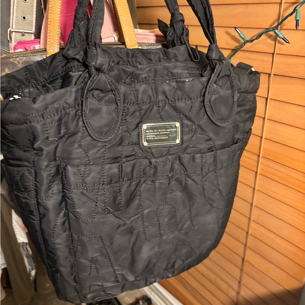 Marc By Marc Jacobs Black Quilted Tote
